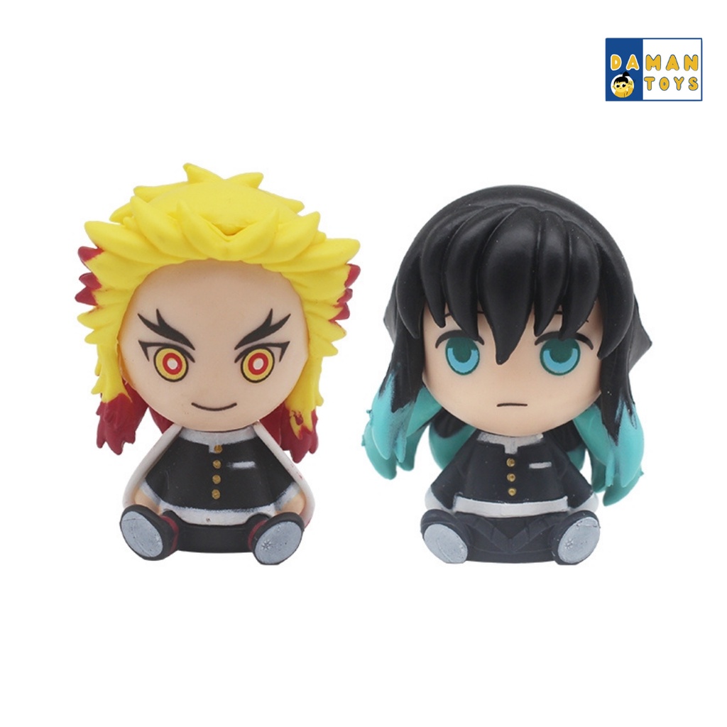 Action Figure Kimetsu No Yaiba Set 6 Pilar Hashira No Yaiba Chibi / Demon Slayer Figure Chibi Qversion