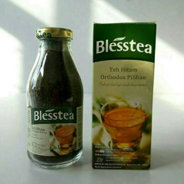 blesstea Botol 110gram - bless tea - blestea - bles tea - teh hitam herbal original 100%