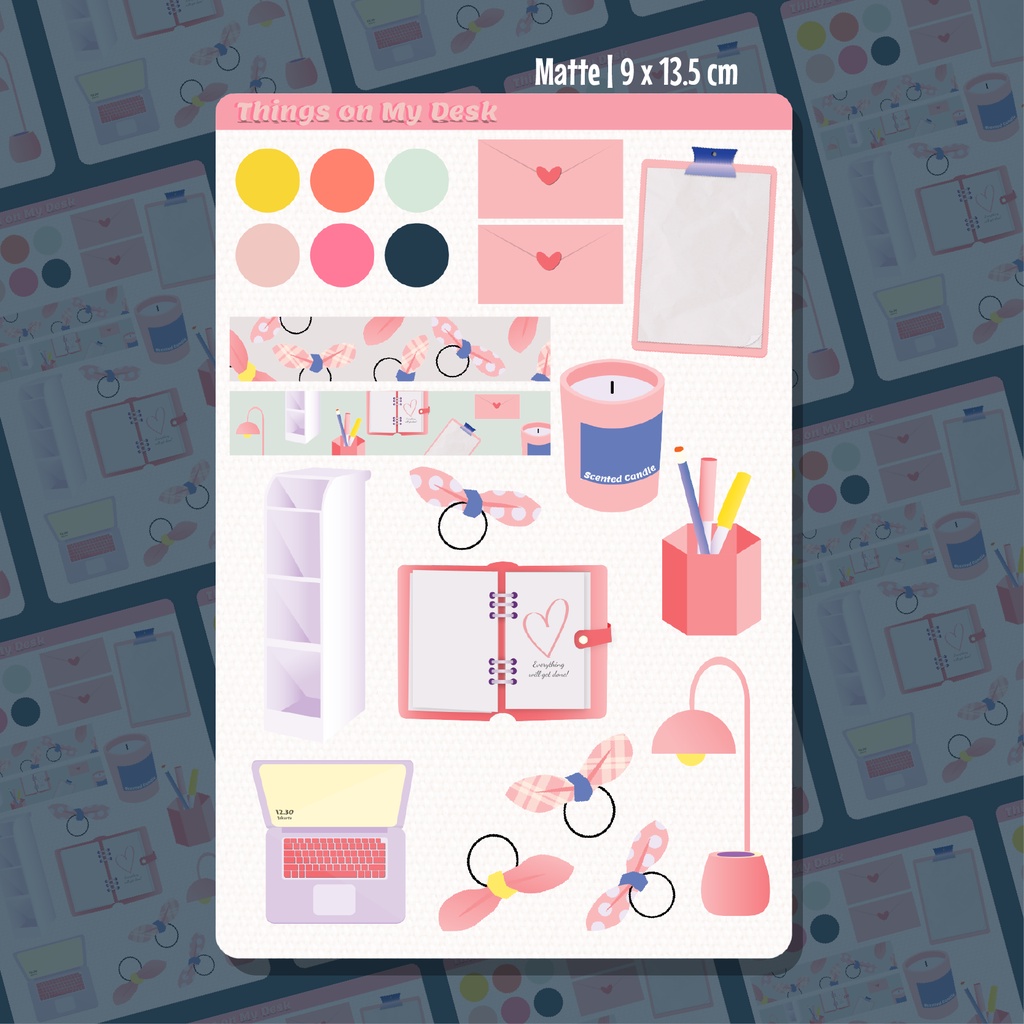 

Doowdle Stiker Alat Tulis Pink Dekorasi Jurnal
