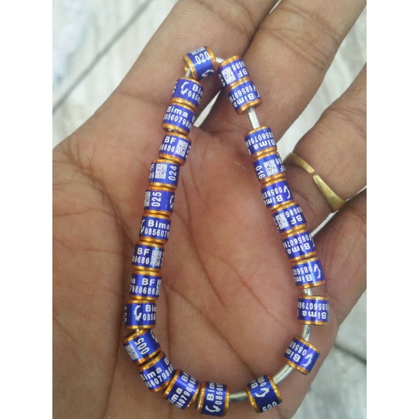 10 biji bisa bikin nama dan no.hp sendiri segel merpati/kenari/ring murai/laser mk logo+barcode