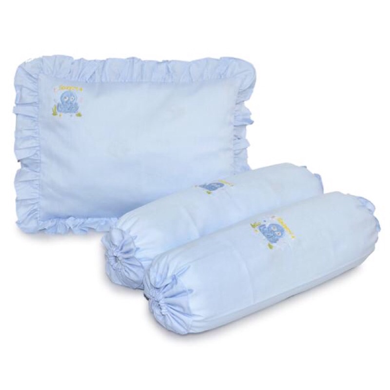 Le Monde - Pillow & Bolster Baby with Case | Bantal & Guling Bayi | Sarung Bantal Balita