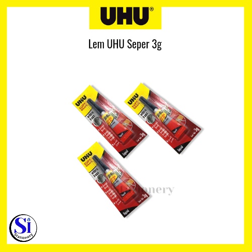 UHU Super Glue Jumbo Card 3 gram/Lem UHU Super 3 gram