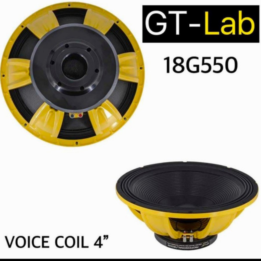 Speaker woofer komponen component 18in gt lab 18g550 by rdw original