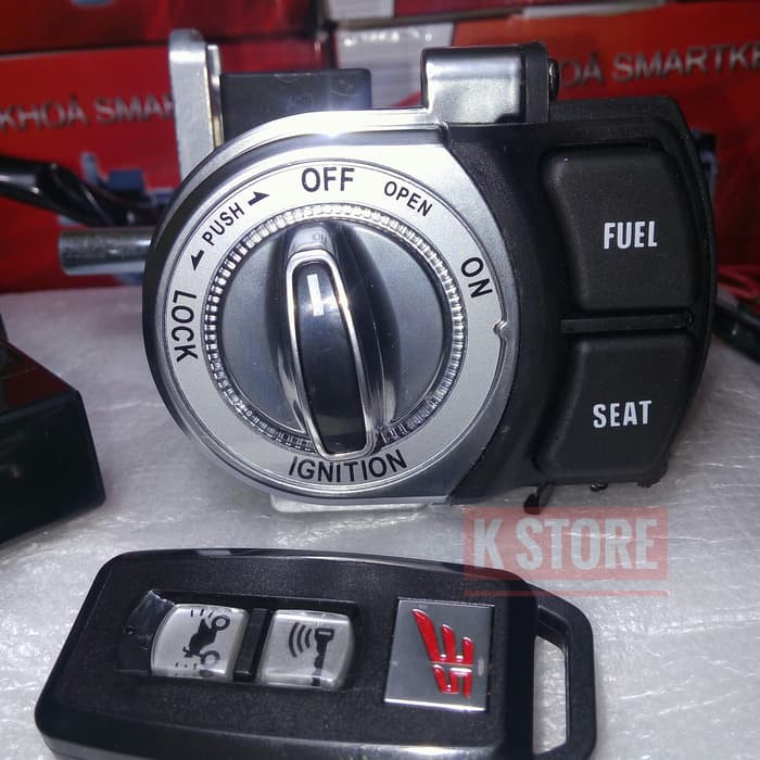 KUNCI KONTAK SMARTKEY ALARM MOTOR YAMAHA AEROX KEYLESS YAMAHA Lexy MODUL KEYLESS TIMER Dengan REMOTE