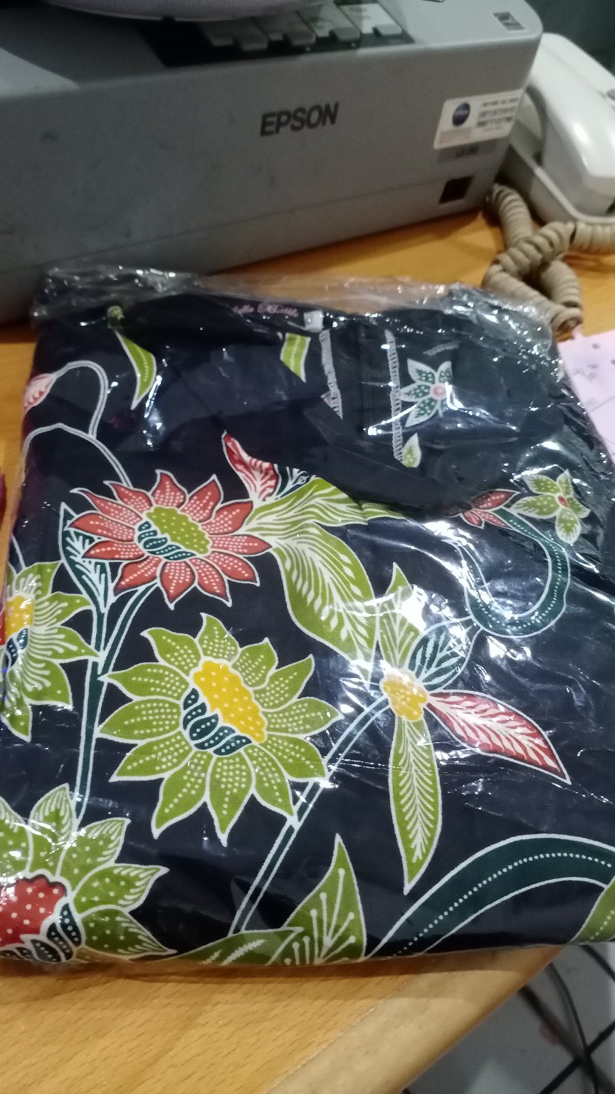 Gamis Batik Marun S M L Xl Xxl 3xl 4xl 5xl 6xl 7xl