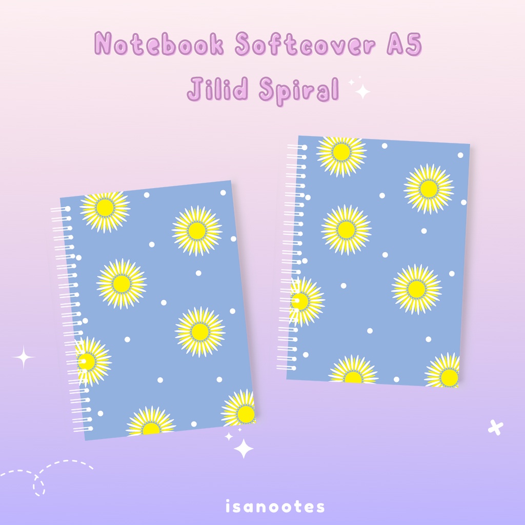 

Notebook Custom A5 Softcover Jilid Spiral - Custom Notebook - Planner - Journal - Agenda