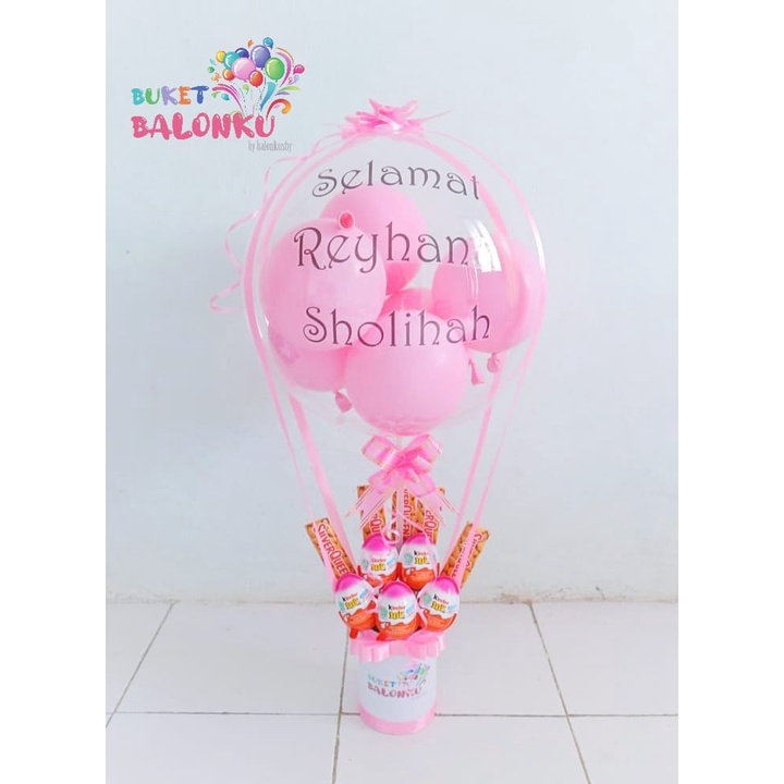 Snack bucket | bucket balon | hadiah ulang tahun | hampers balon series (BALON SUDAH DI TIUP)
