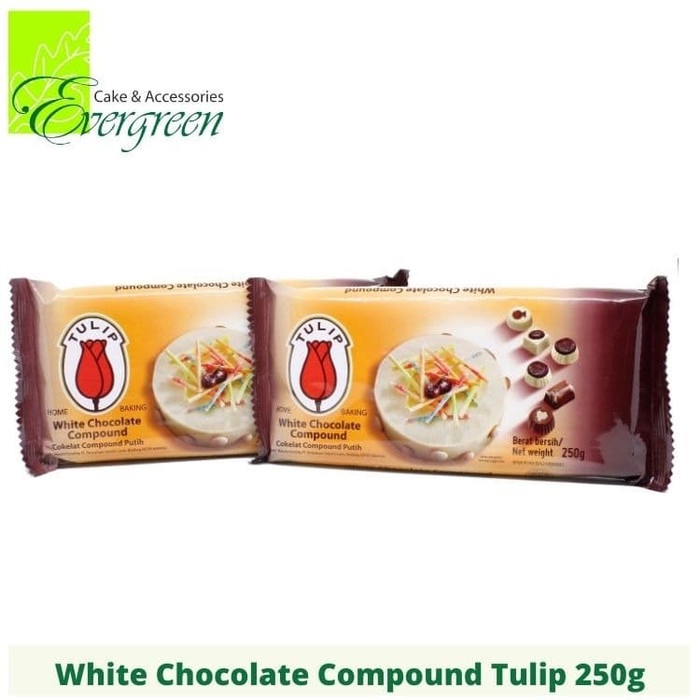 

White Chocolate Compound 250g Coklat Putih Tulip