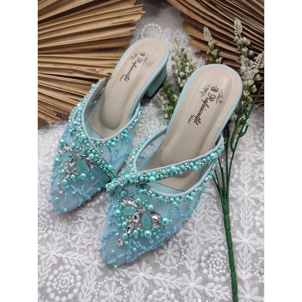 sepatu rafaizoutfit sepatu mayana sepatu wanita babyblue tinggi 3cm tahu