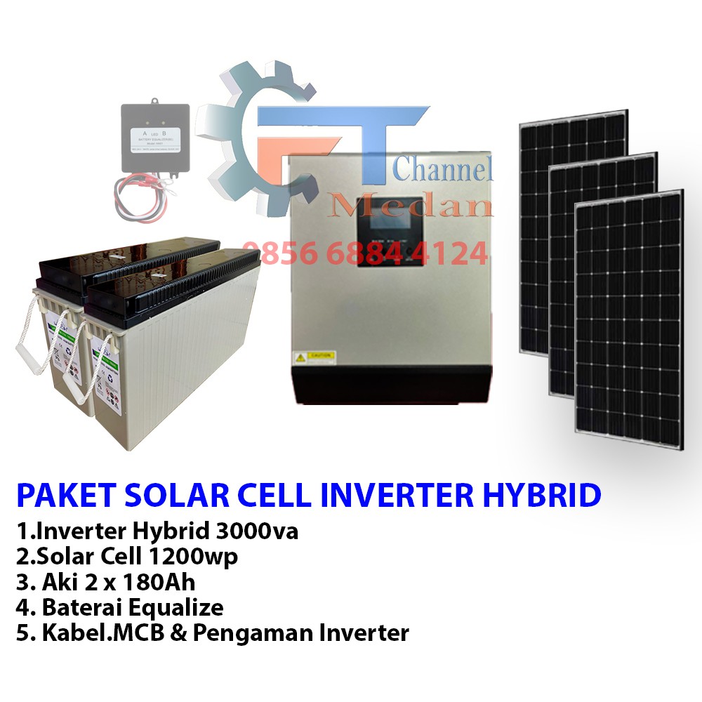 PAKET SOLAR CELL INVERTER HYBRID