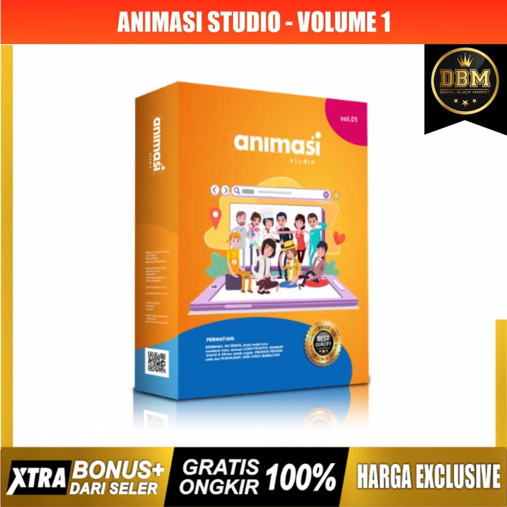 ANIMASI STUDIO - PAKET DELUXE - POWER POINT TEMPLATE