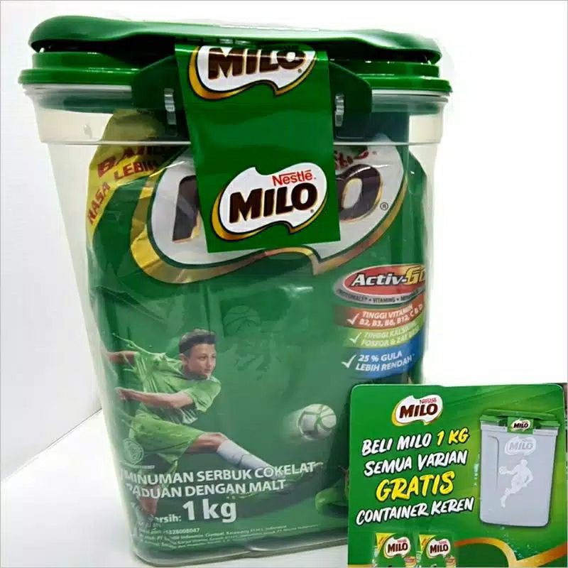 Milo active go 1kg dapat toples
