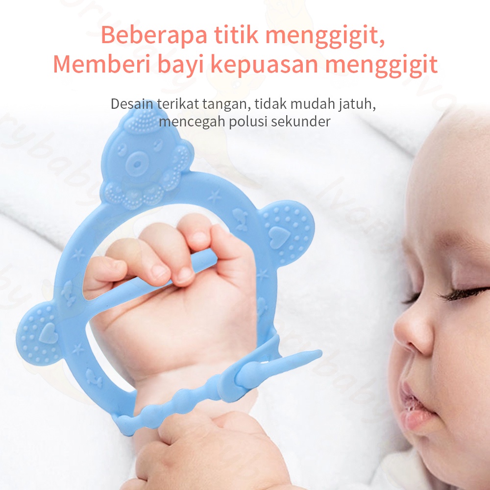 Ivorybaby Teether bayi slikon/gigitan bayi teether Bentuk Gelang