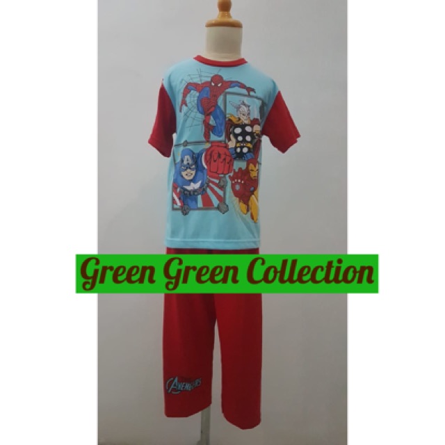 Piyama kaos anak premium Avengers New