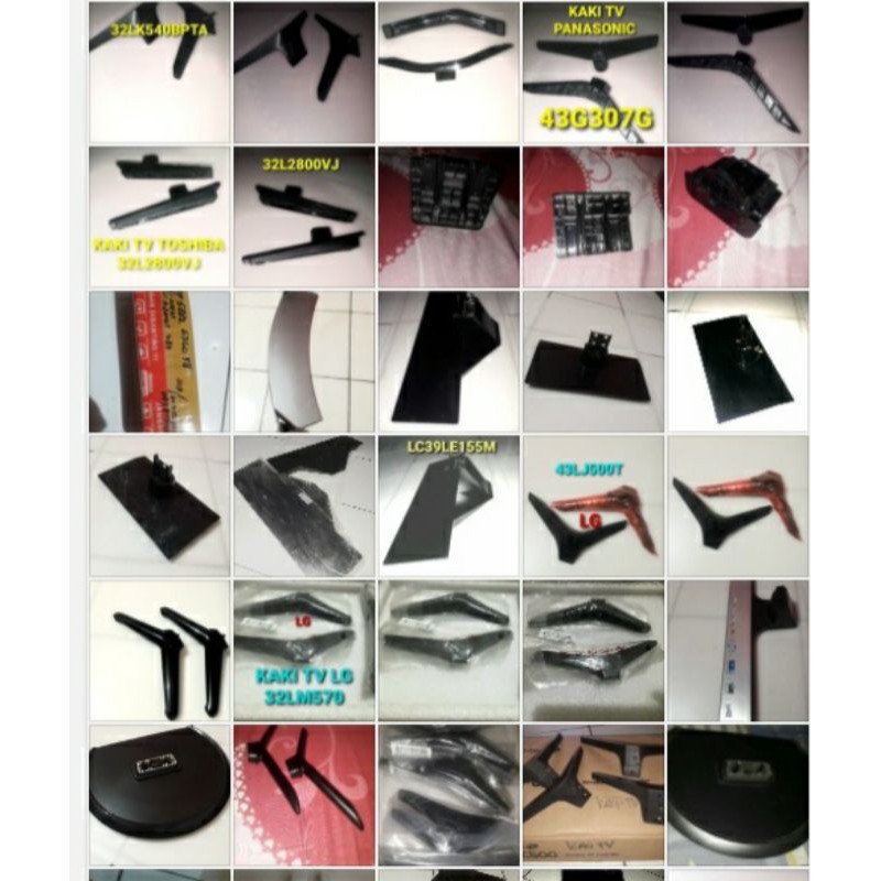 KAKI TV LCD LED MERK LG 19" S/D 55 INCH.