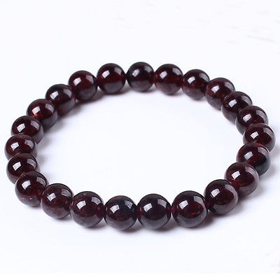 Gelang Batu Natural Garnet Body Glass Original Garansi Natural