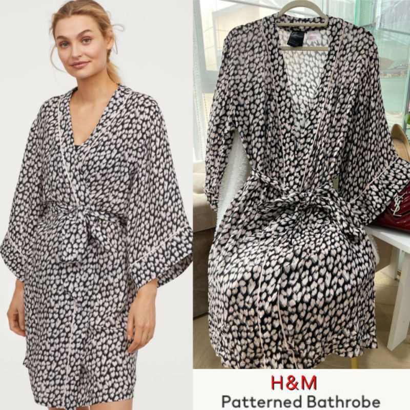 Kimono H&amp;M Patterned BAJU TIDUR WANITA Original Branded