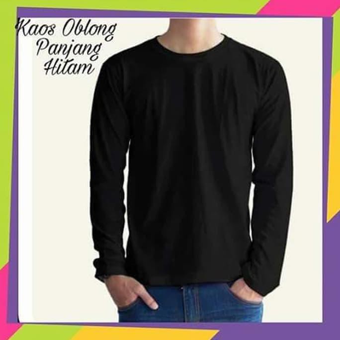 promo kaos polos pria/lengan panjang pria/kaos lengan panjang murah terbaru