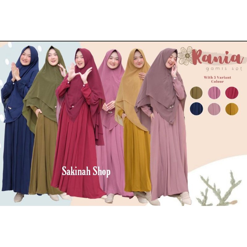 GAMIS SET RANIA BY GERAI MIKA/BAJU MUSLIMAH/HOMEYDRESS/DAILYSET