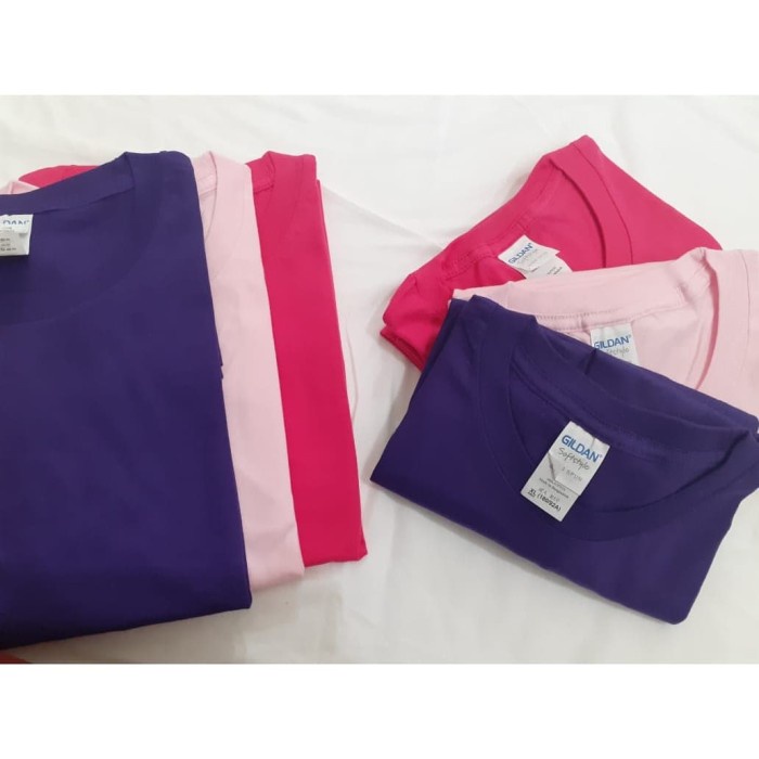 pria-kaos- kaos polos gildan bandung softstyle 63000 - original - ready stock - sport grey -kaos-