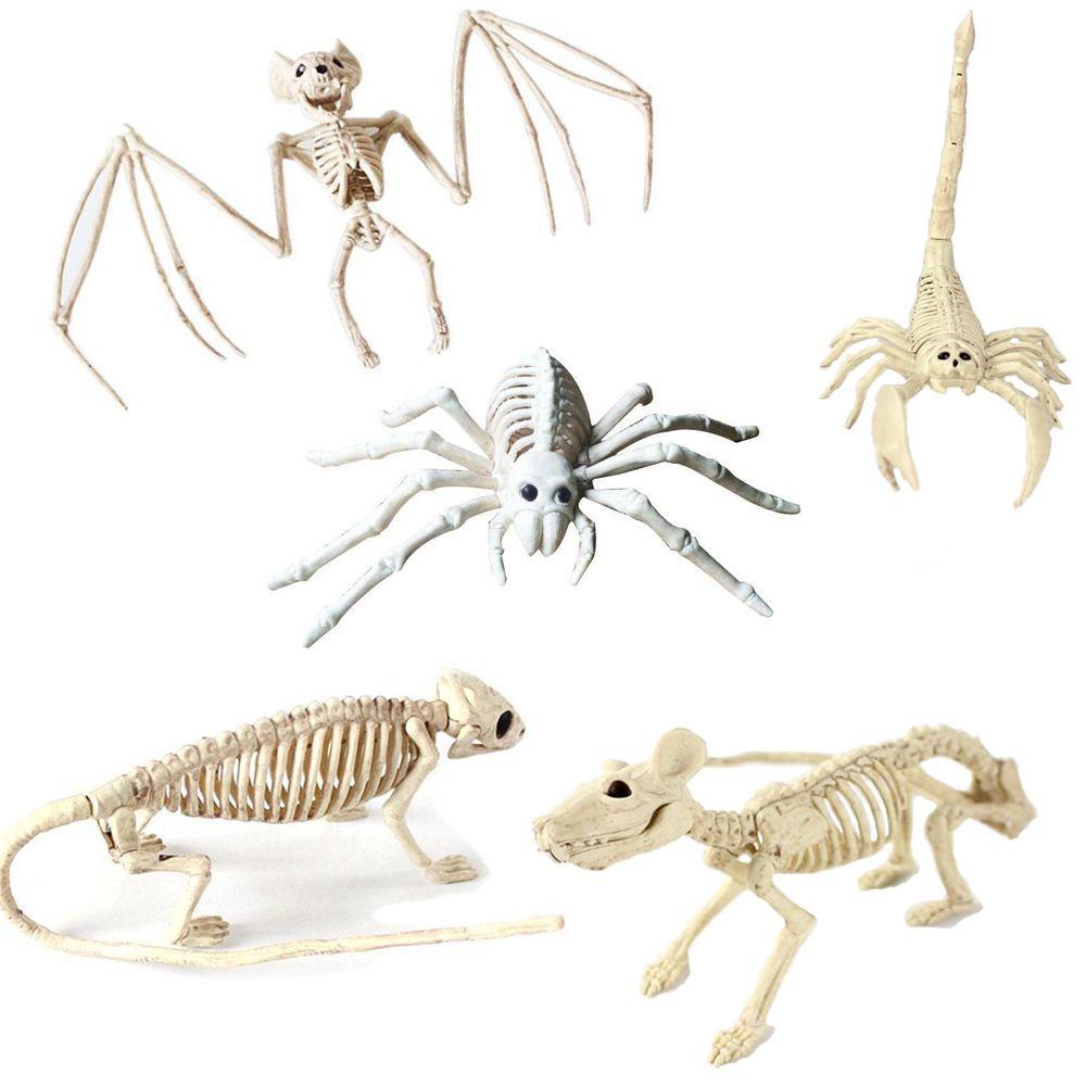 Suyo Tengkorak Scorpion Spider Bat Mouse Model Imitasi Untuk Dekorasi Halloween