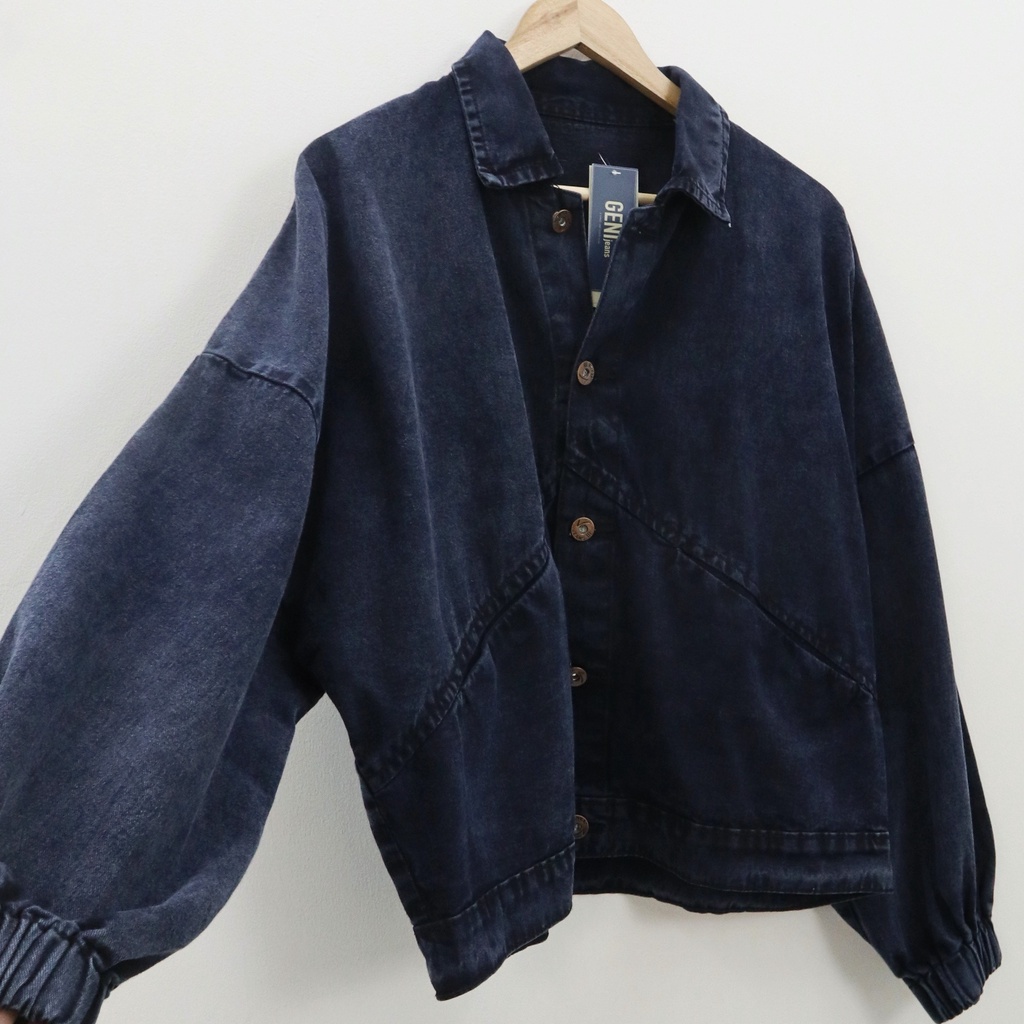 (ORIGINAL) Oversize cabera jacket jeans wanita by Genijeans