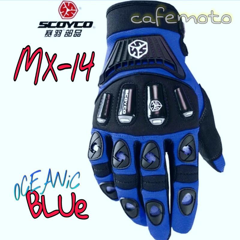 Scoyco MX14 Sarung Tangan motor MX-14 Original glove Touch Screen mx 14 full finger panjang voltz Half ori