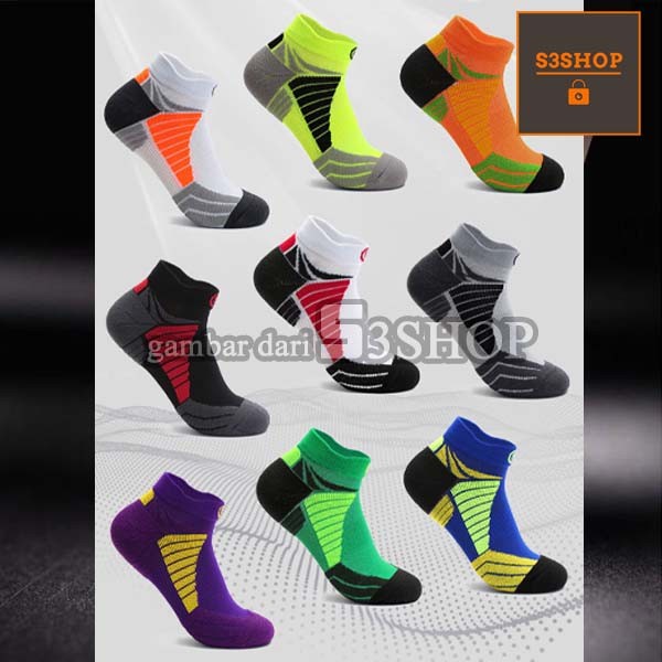 Kaos Kaki Pendek Basket Gym Jogging Sports Premium Socks Fit and Thick