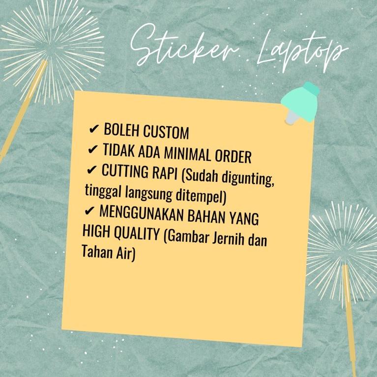 

v49☋ (PART 1) STICKER LAPTOP CUTTING CUSTOM AESTHETIC TUMBLR STIKER TERMURAH