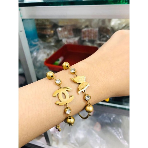Titanium Gelang Tangan Serut 6922b
