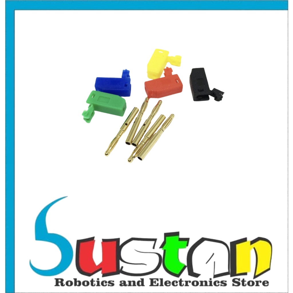 BANANA PLUG JACK 2MM GOLD PLATE COPPER STACKABLE BANANA KONEKTOR