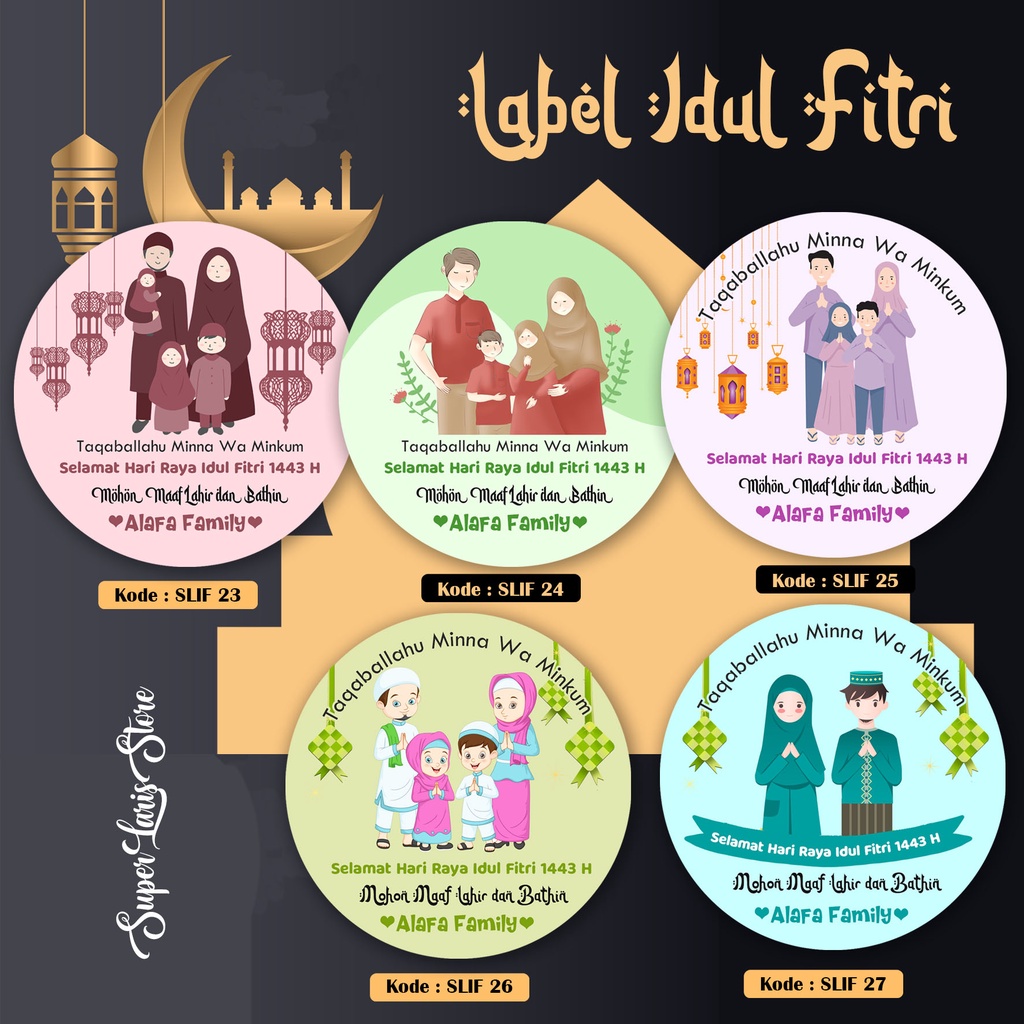 

SuperLarisStore Label Idul Fitri 23-27 / Stiker Hampers Lebaran