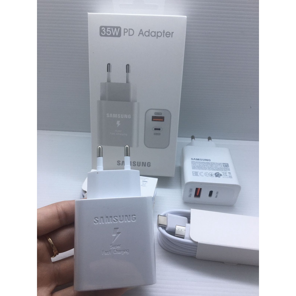 Charger Samsung S22 35W PD Adapter USB C To C Support Super Fast Charging / casan samsung S21 / S30 / M31 / A51 / A22 /A70-1