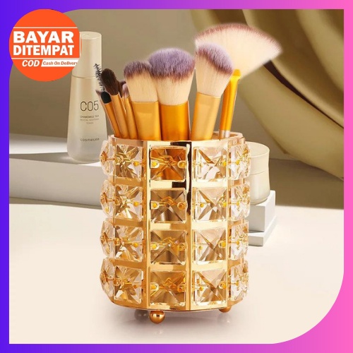 GC504 Brush Storage Tube Crystal Tempat Brush Makeup Tempat Kuas Brush Organizer