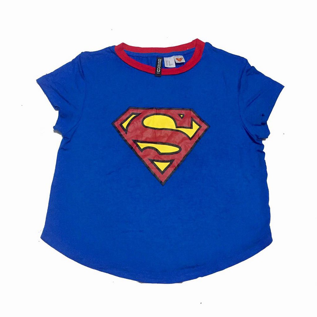 blue superman t shirt