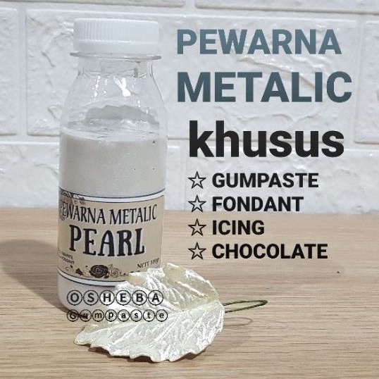 

osheba gumpaste pewarna metalic PEARL / MUTIARA 100gr