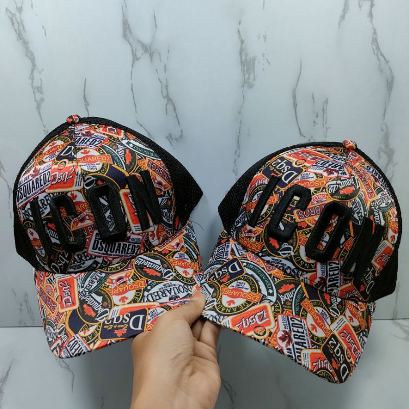 Topi Import Baseball Jaring Icon Dsquared Cap Kualitas Premium