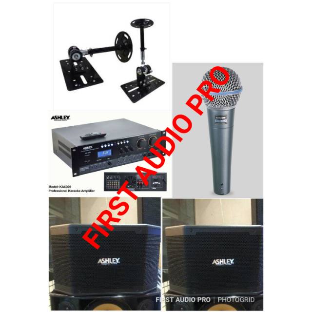 PAKET KARAOKE SPEAKER ASHLEY K2310 + AMPLI ASHLEY KA 6000