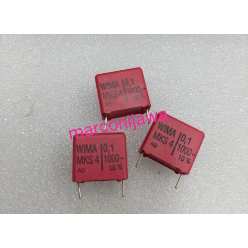 capasitor wima MKS4 0.1uf 1000Vdc