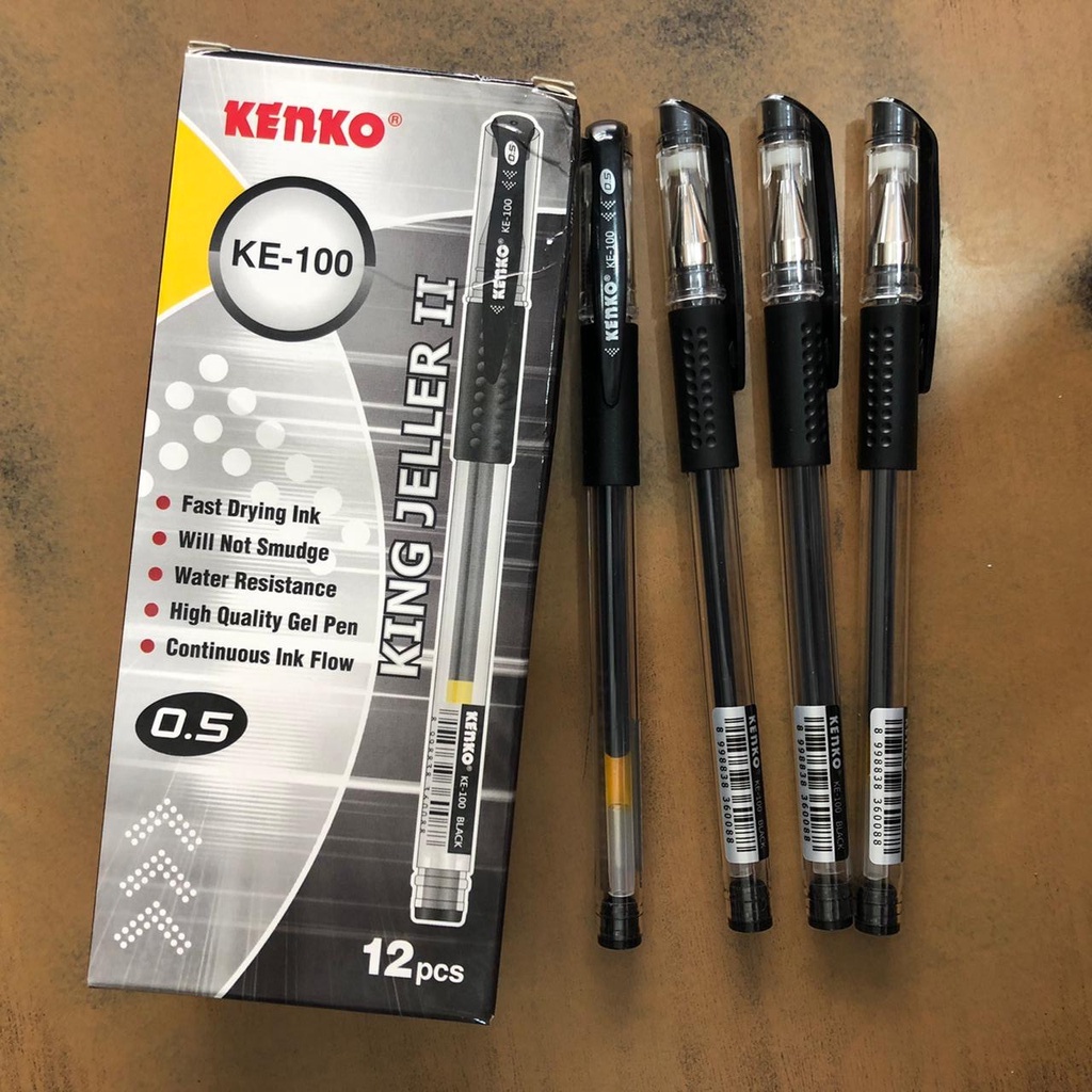 

BEST SELLER! PULPEN GEL KENKO KING JELLER KE-100 0.5 MM HITAM