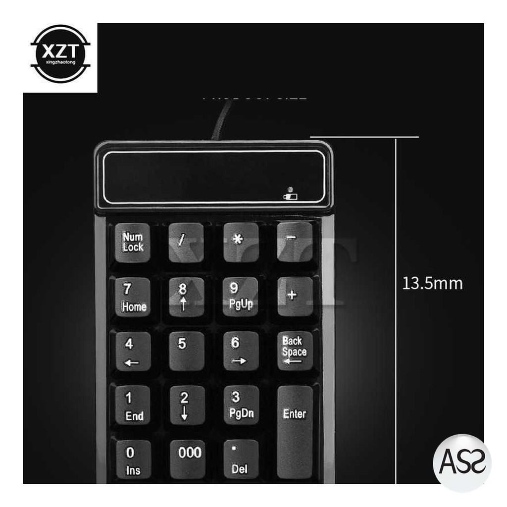 ASS Shop - XZT Mechanical Gaming Numeric Keypad Numpad USB Black Switch - XZT123