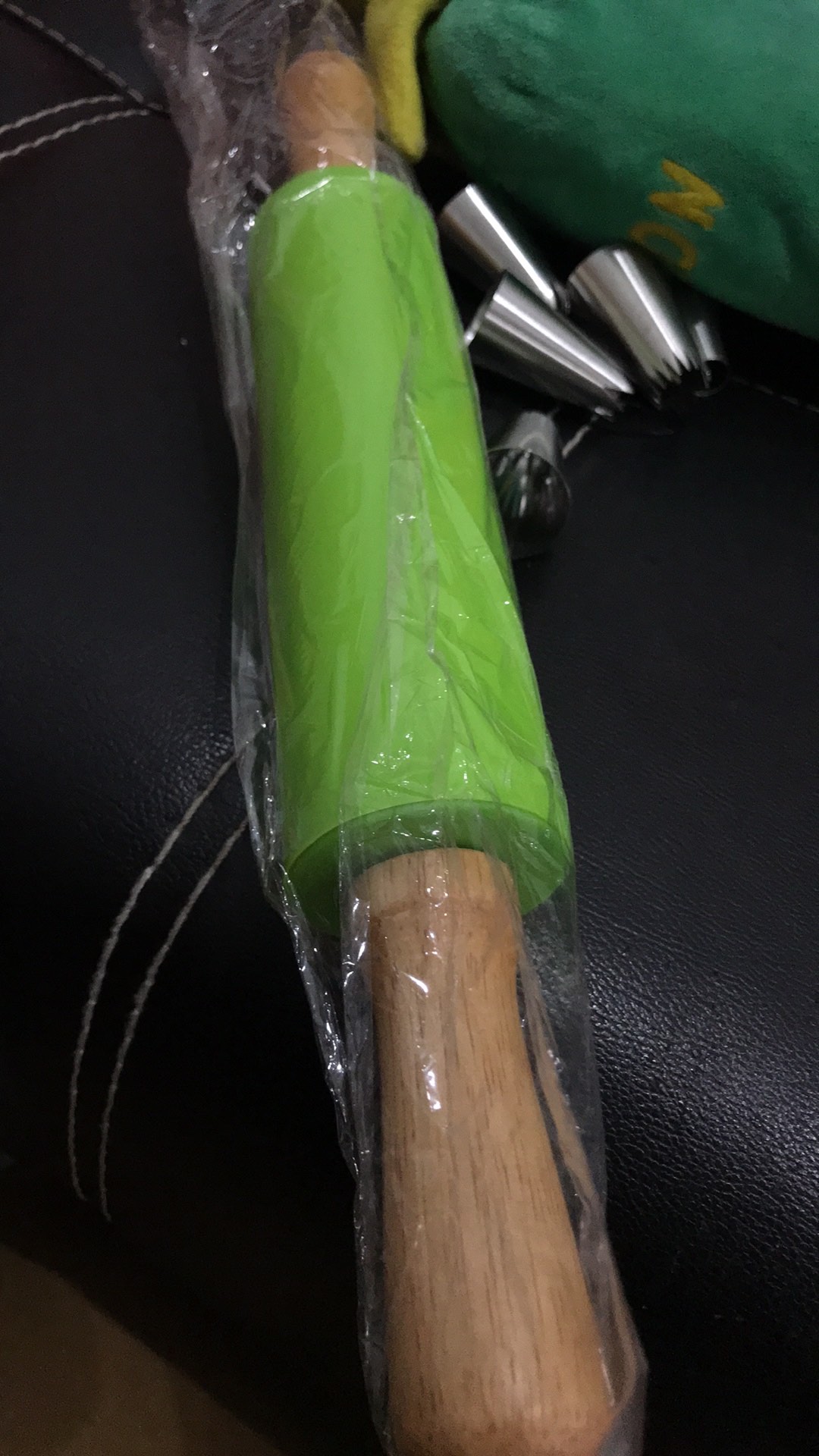 M/l Non-stick Silicone Rolling Pin Gagang Kayu Kue Adonan Tepung Roller Alat Dapur Memasak Kue