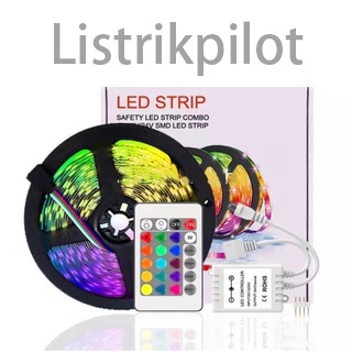 LAMPU LED STRIP RGB 3528 2835  5050 WARNA WARNI IP65 5M10M DC12V + ADAPTOR + REMOTE 3528 (LAMPU TIKTOK)