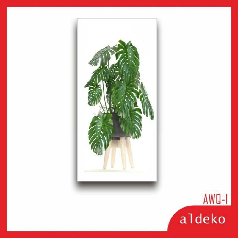 hiasan dinding rumah - Walldecor tropical plants / COD