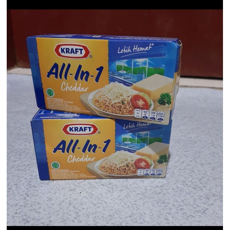 

Keju Kraft all in 1 cheddar 165 gr