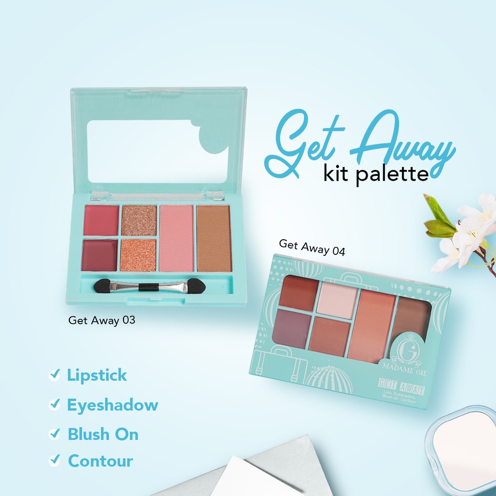 Madame Gie Get Away Make Up Kit | Make Up Face Pallete