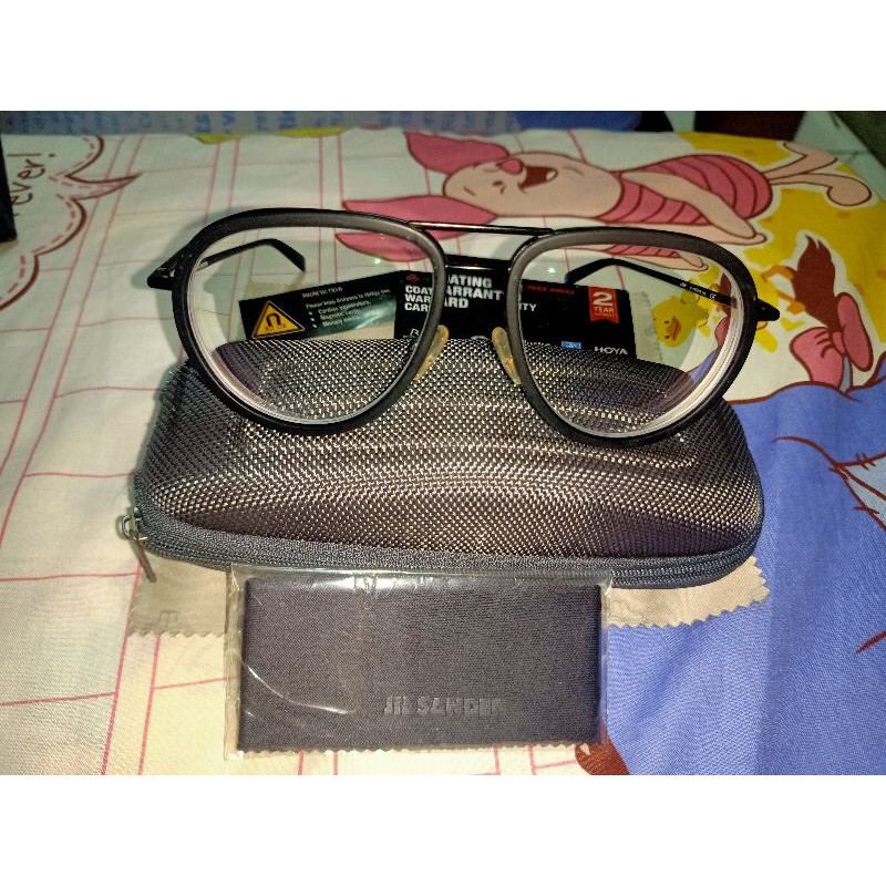 New Frame Aviator Bingkai Kacamata Baca Glasses ORIGINAL Jil Sander Hitam Optik Melawai