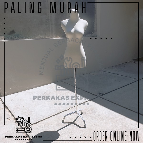 Manekin / Patung Dress Maker TANPA BUSA Berbahan TEBAL Anti Peyot BUTEK