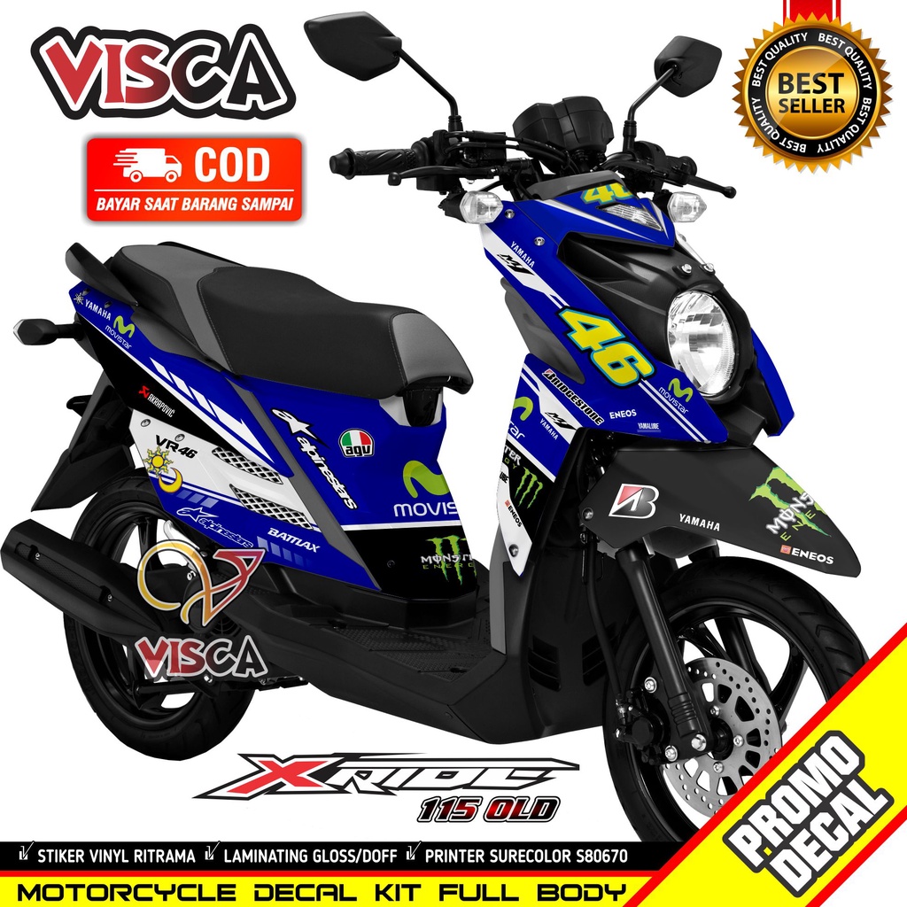 Decal X Ride 115 Full Body Stiker X Ride 115 Full Body Striping X Ride 115 Full Body Decal Hologram 