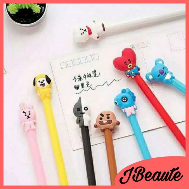 

Kpop pena ballpoint pulpen bolpen karakter pen alat tulis